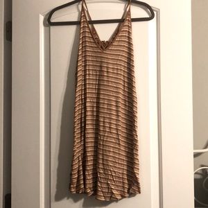 Mustard striped dress